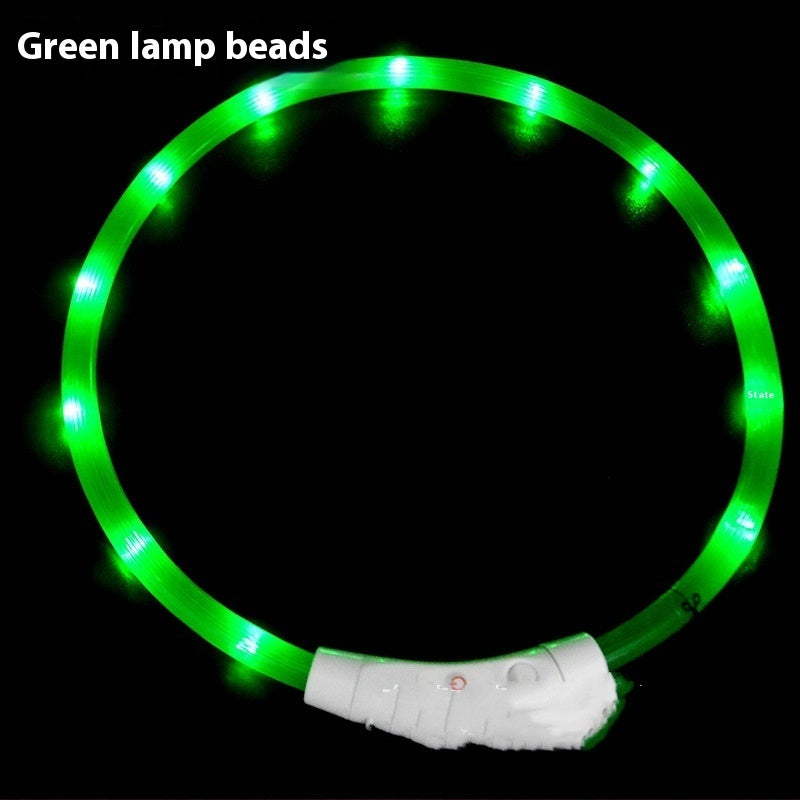 Glowing pet dog collars USB Charging LED