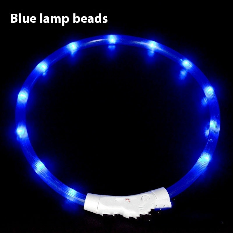 Glowing pet dog collars USB Charging LED