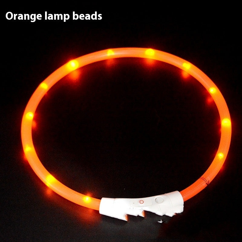 Glowing pet dog collars USB Charging LED