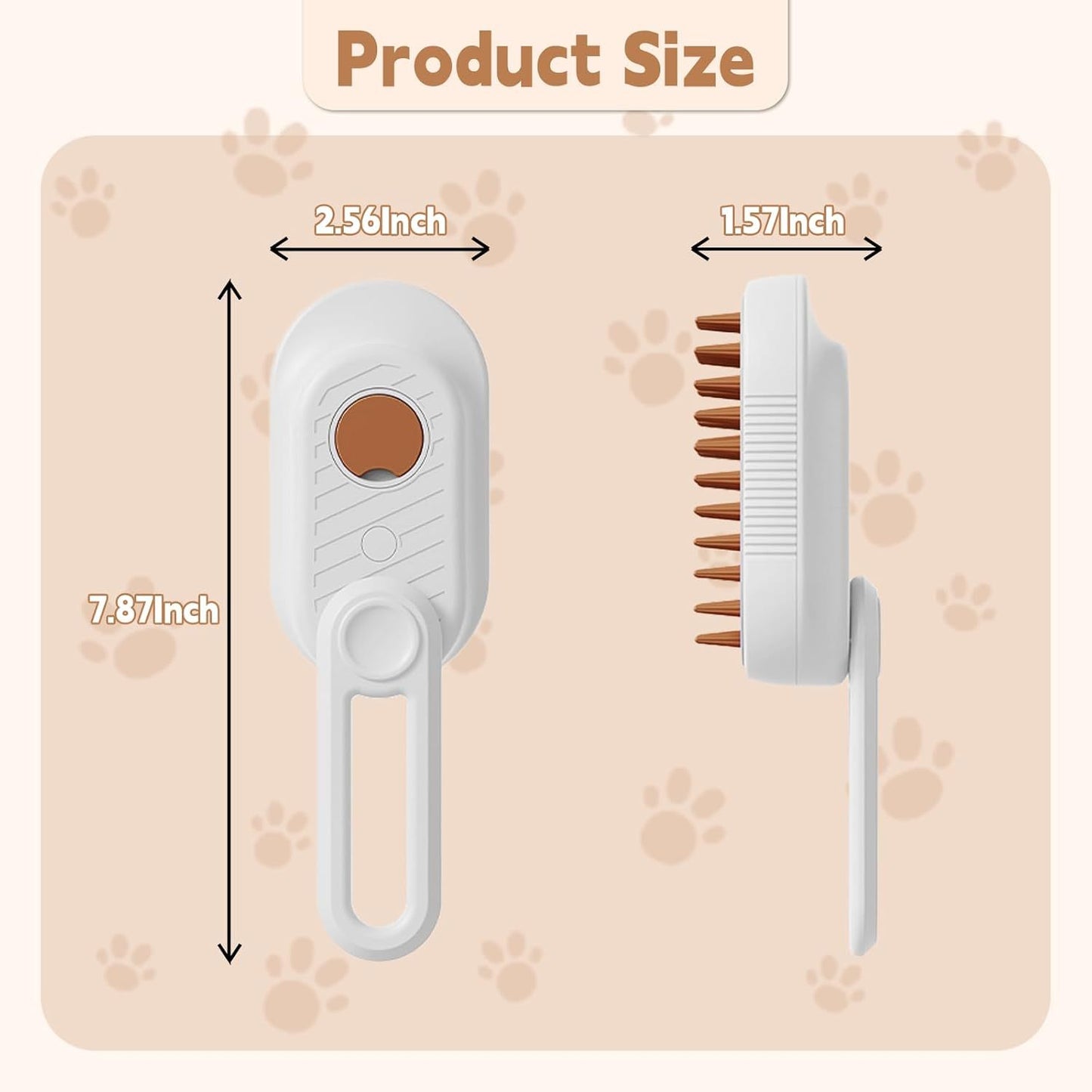 3-in-1 Cat & Dog Steam Brush – Deshedding, Cleaning & Massage Comb