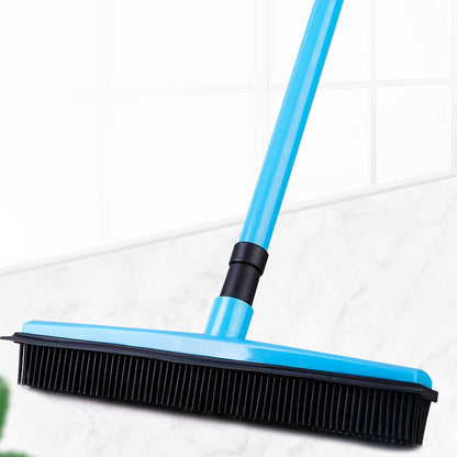 Pet Hair Remover Rubber Broom – Carpet & Floor Brush