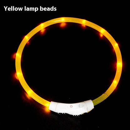Glowing pet dog collars USB Charging LED