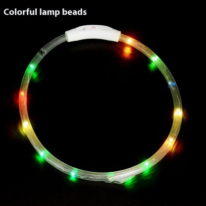 Glowing pet dog collars USB Charging LED