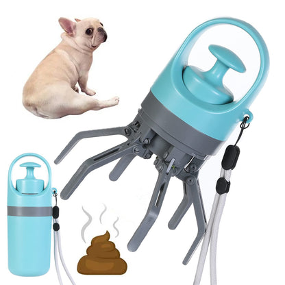Portable Dog Poop Scooper with Waste Bag Dispenser