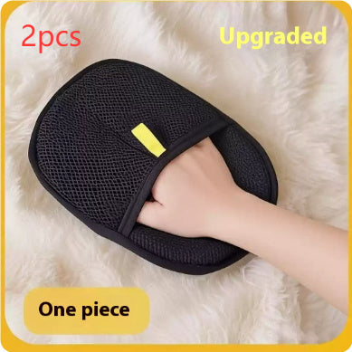 Pet Hair Remover Mitt Pet Hair Remover Gloves Deshedding Brush Glove For Cat Rabbit With Long Short Curly Hair
