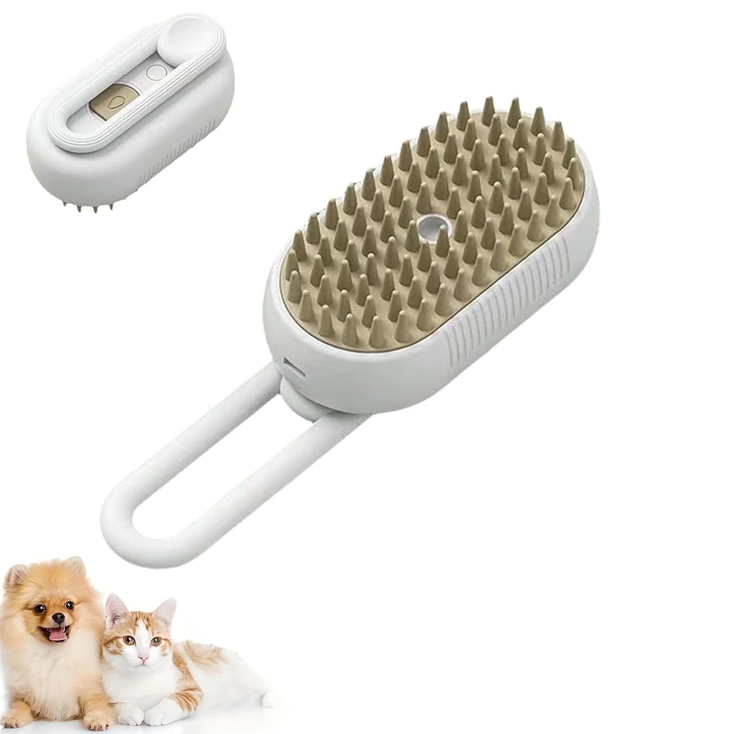 3-in-1 Cat & Dog Steam Brush – Deshedding, Cleaning & Massage Comb