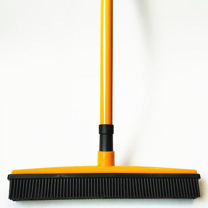 Pet Hair Remover Rubber Broom – Carpet & Floor Brush