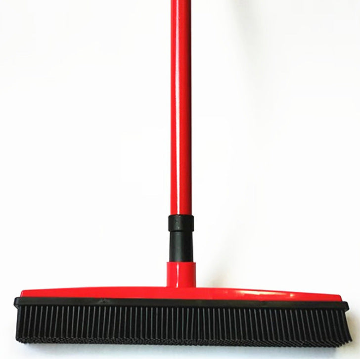 Pet Hair Remover Rubber Broom – Carpet & Floor Brush