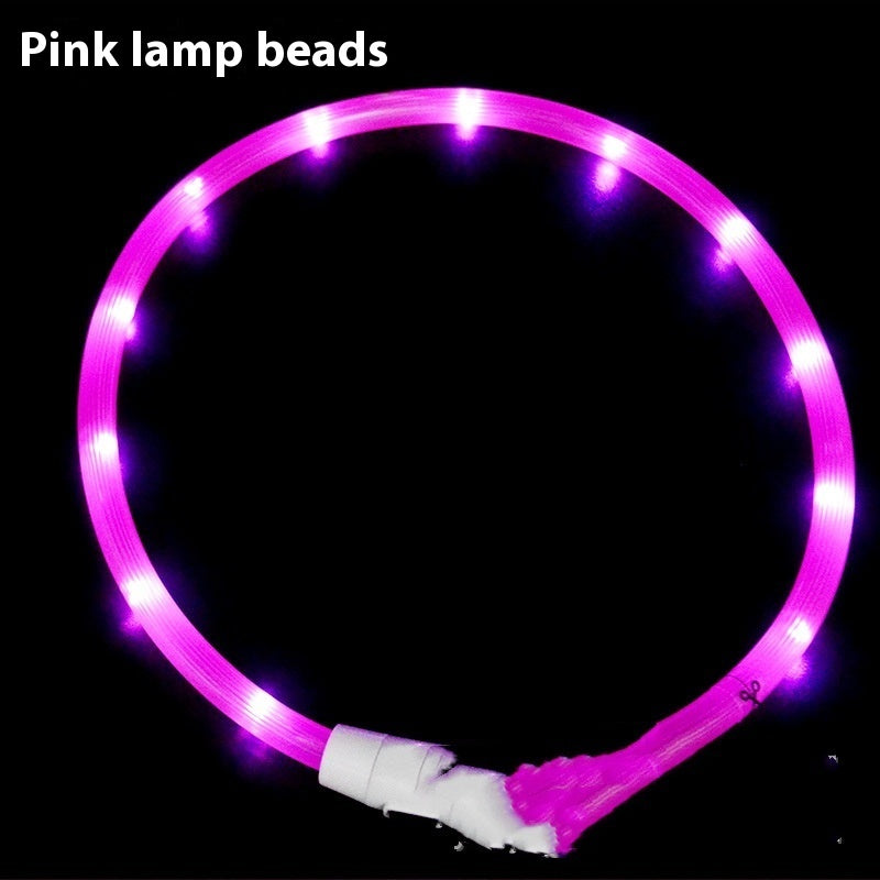 Glowing pet dog collars USB Charging LED