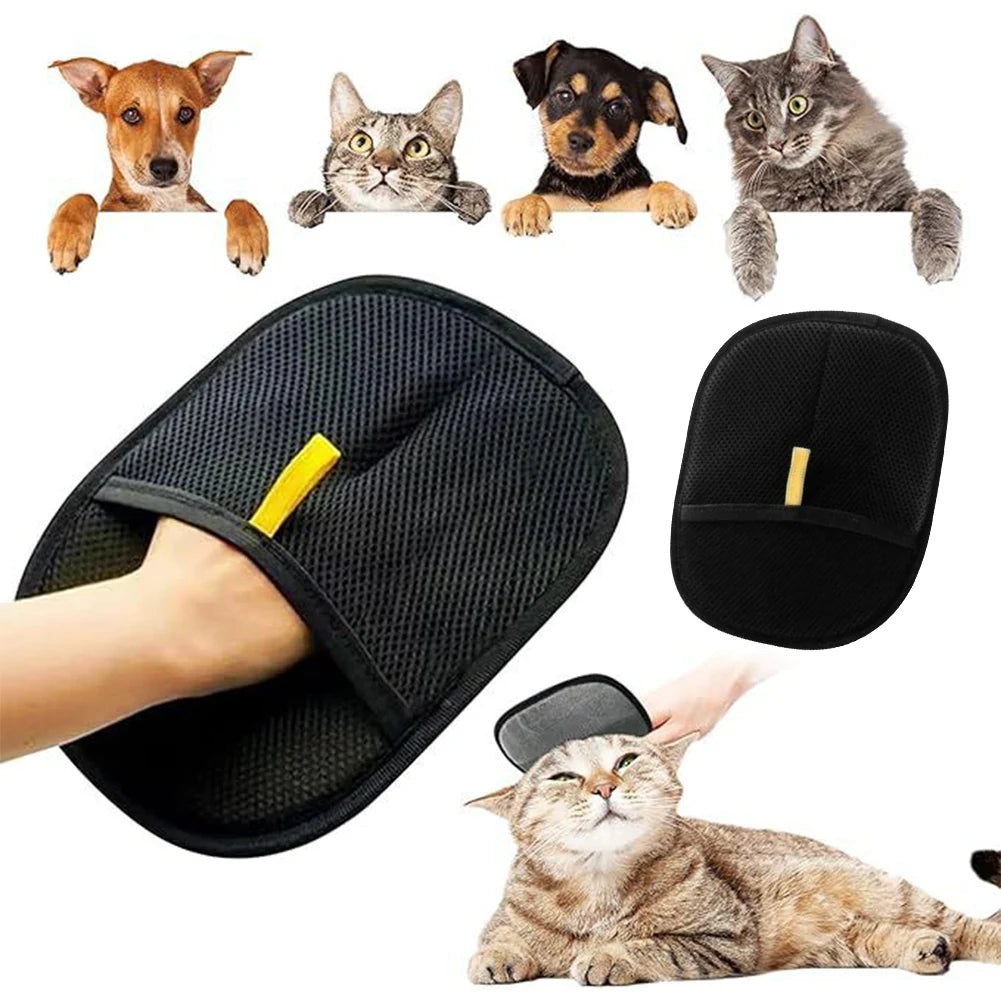 Pet Hair Remover Mitt Pet Hair Remover Gloves for Dog Cat Rabbit with Long/Short/Curly Hair