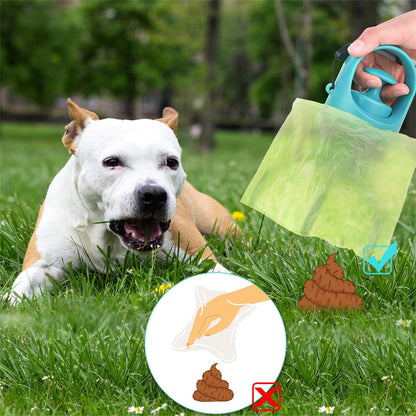 Portable Dog Poop Scooper with Waste Bag Dispenser