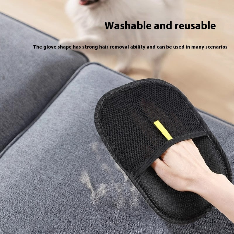 Pet Hair Remover Mitt Pet Hair Remover Gloves Deshedding Brush Glove For Cat Rabbit With Long Short Curly Hair