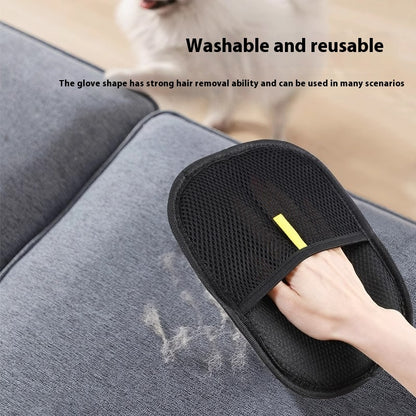 Pet Hair Remover Mitt Pet Hair Remover Gloves Deshedding Brush Glove For Cat Rabbit With Long Short Curly Hair