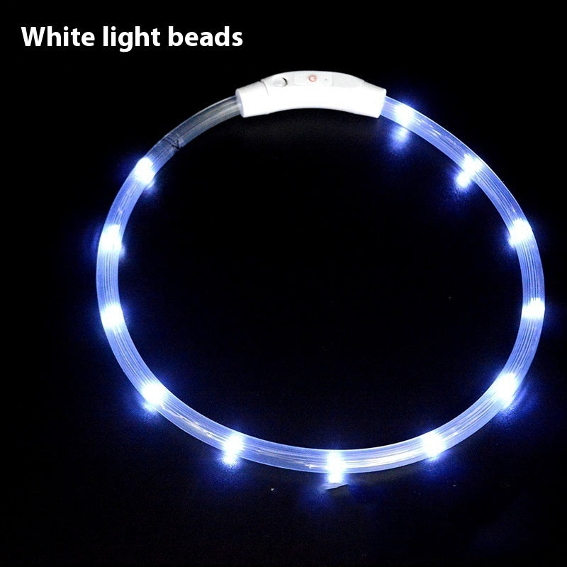 Glowing pet dog collars USB Charging LED