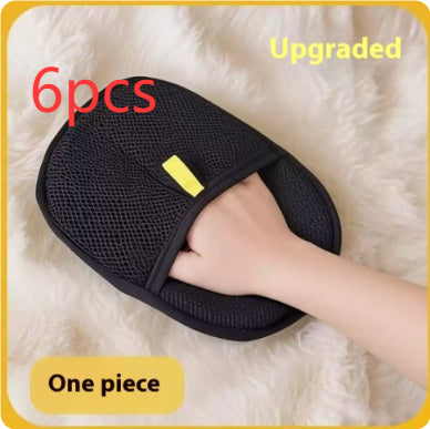 Pet Hair Remover Mitt Pet Hair Remover Gloves Deshedding Brush Glove For Cat Rabbit With Long Short Curly Hair