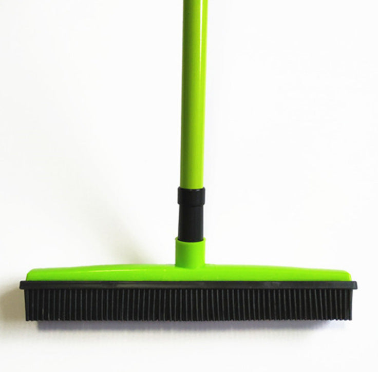 Pet Hair Remover Rubber Broom – Carpet & Floor Brush