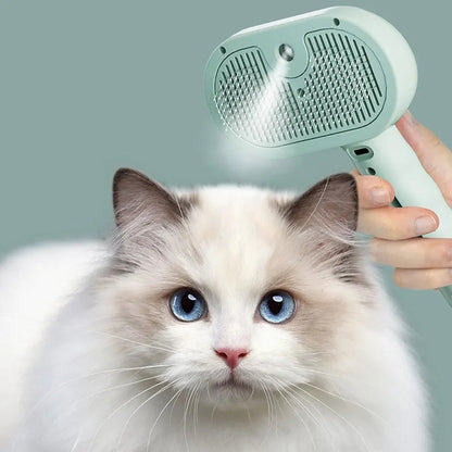 Pet Spray Hair Comb – Grooming & Dematting Brush with Water Mist